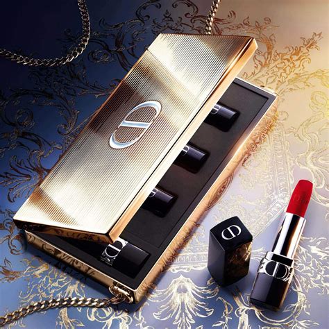 dior lipstick case limited edition|dior lipstick set with clutch.